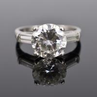 Platinum & Three Diamond Estate Ring - Sold for $13,120 on 11-09-2023 (Lot 1037).jpg